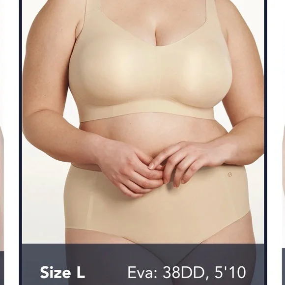 Evelyn Bobbie The Beyond Bra NWOT Sand L - Picture 2 of 8